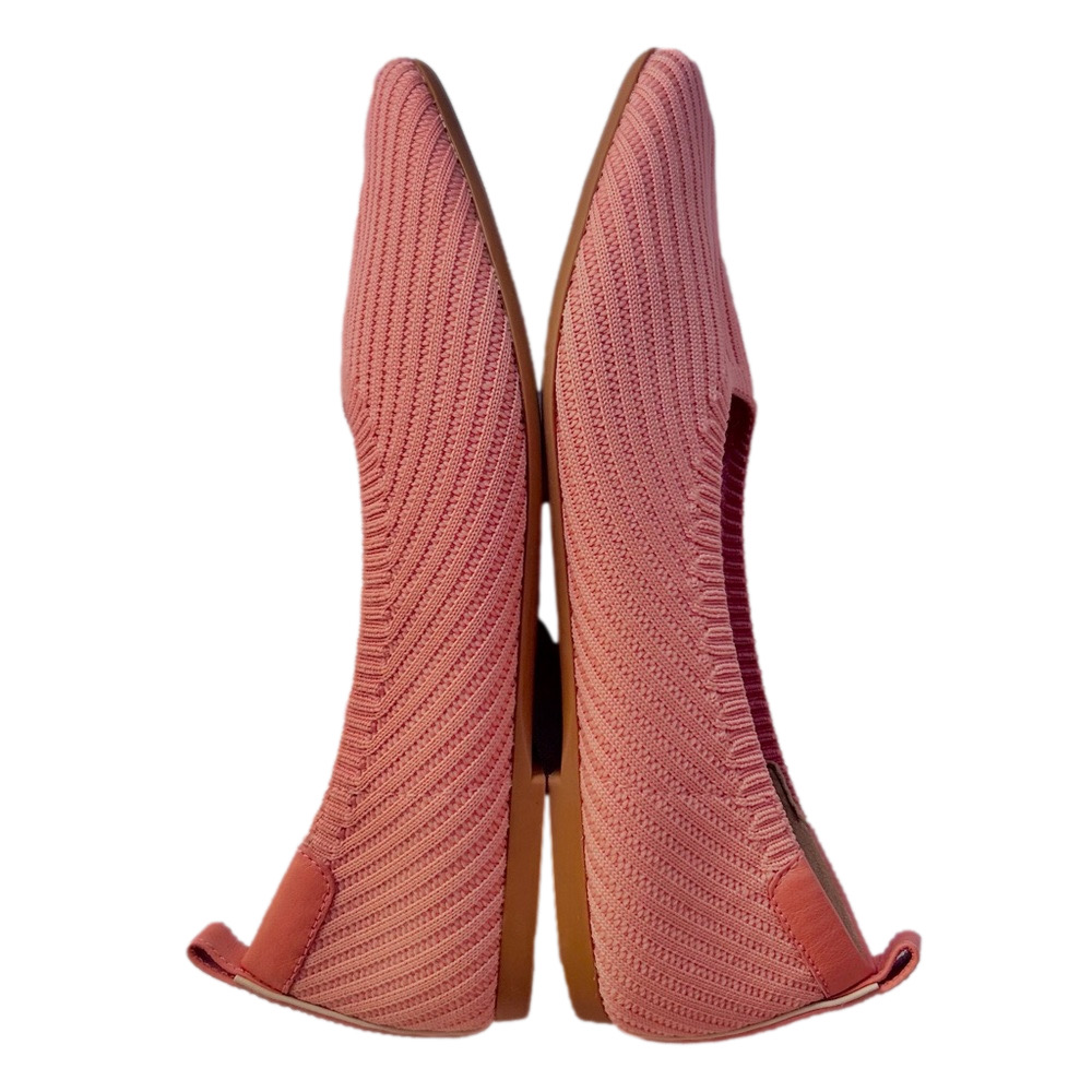 Everlane The Day Glove ReKnit Pink Salmon Size 9.5 Ballet Flats Slip On Shoes - Picture 9 of 12